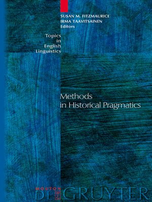 cover image of Methods in Historical Pragmatics